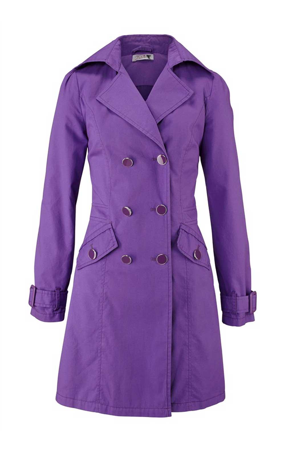 Marken-Trenchcoat lila | Blazer/Jacken/Mäntel | Outlet Mode-Shop