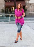  2-in-1 Shirt pink Gr. 44/46