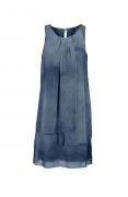  Designer-Chiffonkleid blue Gr. 44
