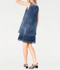  Designer-Chiffonkleid blue Gr. 44