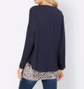 2-Tlg.-Shirt-Set marine-altrosa-bedruckt