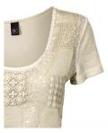 2-in-1 Shirt mit Pailletten natur