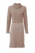 2-in-1-Strickkleid wallnuss