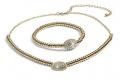 2 tlg. Schmuckset goldfarben
