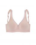 2er-Pack-T-Shirt-BH ohne Bügel rosa + weiß