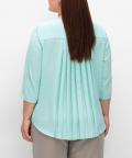 3/4-Ärmel-Bluse mitPlisseefalten mint