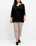 3/4-Arm-Shirt schwarz-weiß
