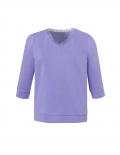 3/4-Arm-Sweatshirt mit Spitze lavendel