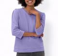 3/4-Arm-Sweatshirt mit Spitze lavendel