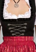 3 Tlg. Dirndl schwarz-rot Gr. 38