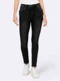 5-Pocket-Jeans in Crinkle-Optik black denim