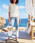 5-Pocket-Jeans mit Farbverlauf blue-bleached
