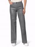 5-Pocket-Jeans mit Glanz-Beschichtung grau