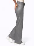 5-Pocket-Jeans mit Glanz-Beschichtung grau