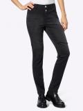 5-Pocket-Push-up-Jeans mit Strass black denim