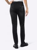 5-Pocket-Push-up-Jeans mit Strass black denim