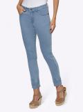 7/8-Jeans mit Lochstickereien blue-bleached