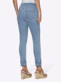 7/8-Jeans mit Lochstickereien blue-bleached
