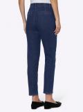 7/8-Jeans mit Zierknöpfen dark blue used