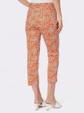 7/8-Stretch-Druckhose beige-orange