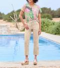 7/8-Twill-Stretchjeans sand
