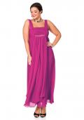 Abendkleid mit Strass fuchsia