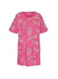Allover-Animalprint-Sleepshirt pink-gemustert