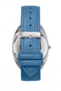 Armbanduhr silberfarben-blau