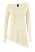 Asymmetrischer Pullover ecru