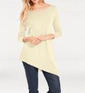 Asymmetrischer Pullover ecru