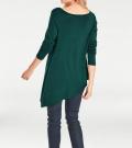 Asymmetrischer Pullover tannengrün