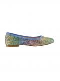 Ballerina in glitzernder Metallic-Optik bunt