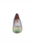 Ballerina in glitzernder Metallic-Optik bunt