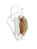 Bast-Optik-Tasche champagner