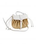 Bast-Optik-Tasche champagner