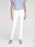 Bauchweg-Jeans mit Spitze offwhite