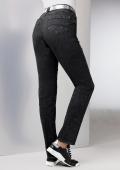Baumwoll-Modal-Jeans black denim