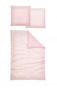 Bettwäsche 2tlg weiß-rosé