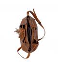 Beutel-Tasche + Beautybag cognac