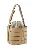 Beuteltasche beige