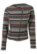 Bikerjacke grau-bunt