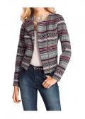 Bikerjacke grau-bunt