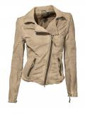 Bikerstyle-Kurzjacke sand