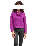 Bikerstyle-Steppjacke pink Gr. 44