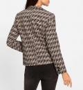 Blazer mit Grafik-Print taupe-schwarz