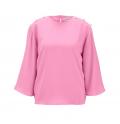 Bluse mit Perlen rosa