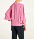 Bluse mit Perlen rosa