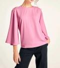 Bluse mit Perlen rosa