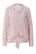 Bluse mit Rüschen rosé