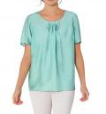 Bluse mit Seide mint